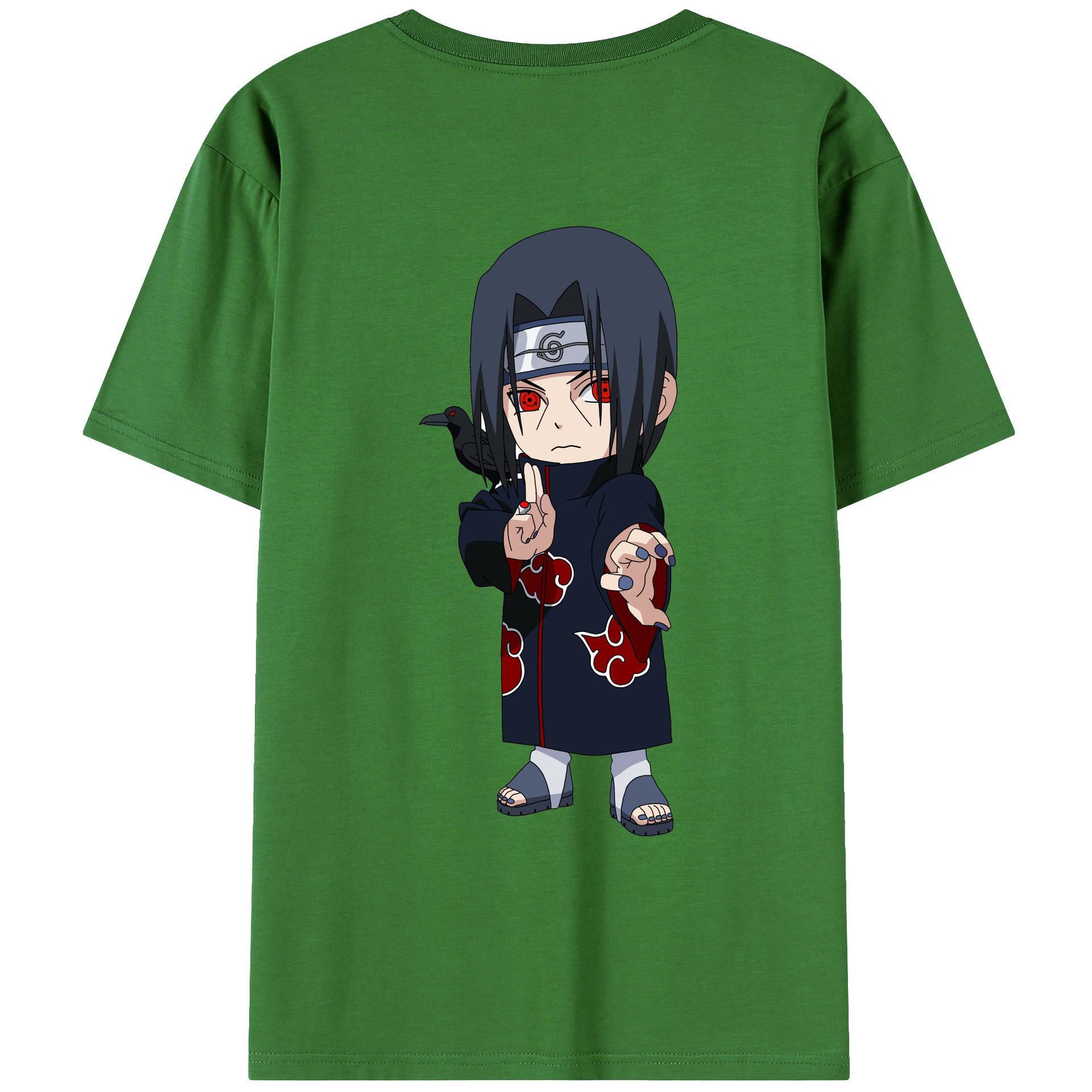 （画像用） NARUTO -ナルト- うちは イタチ Uchiha Itachi レディース半袖Tシャツ(バックプリント)